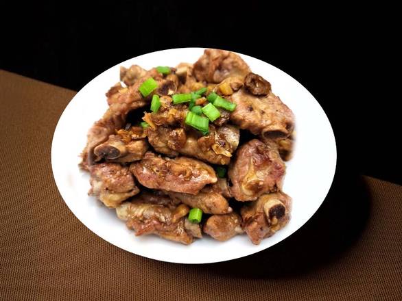 Fried pork ribs with olive / 榄香煎焗排骨